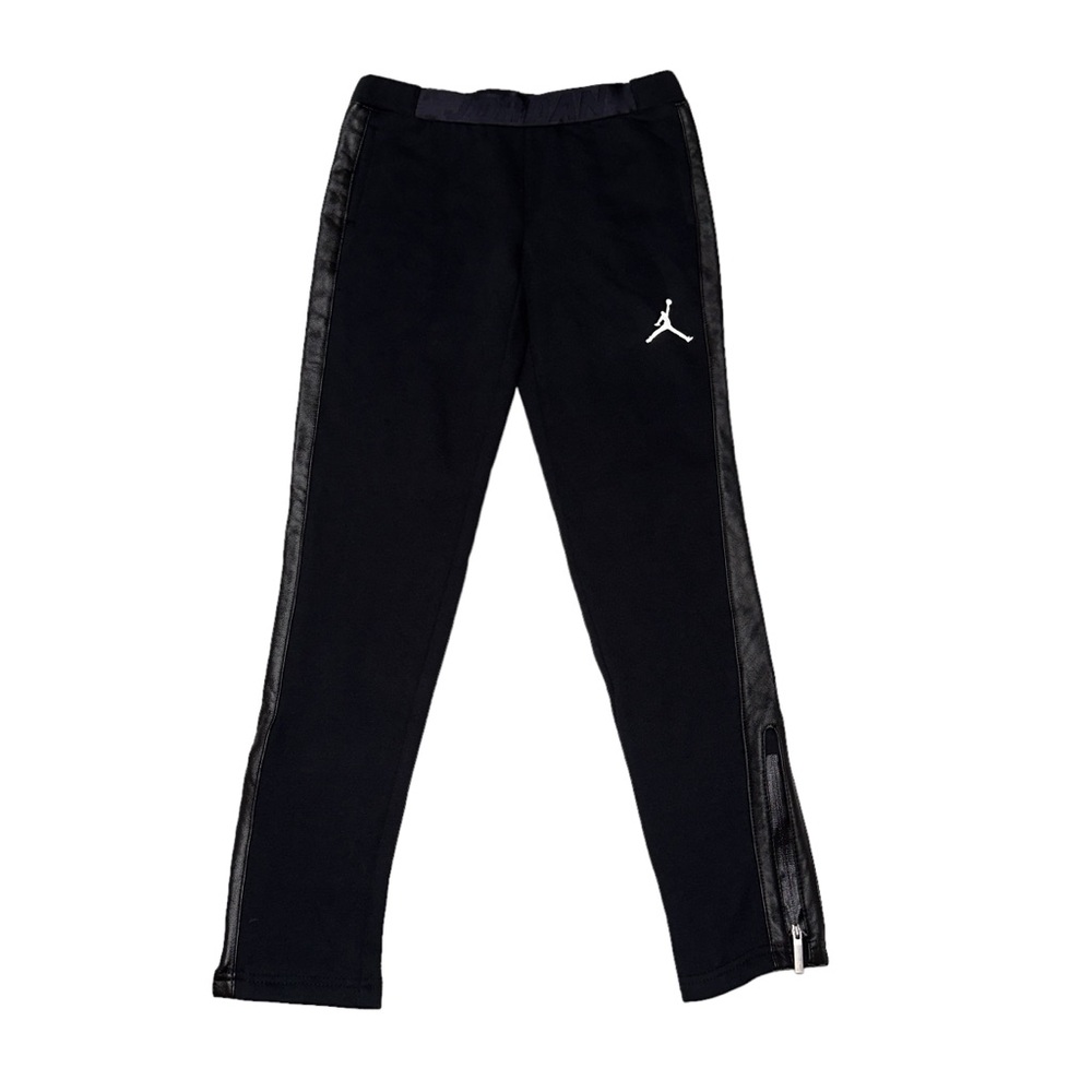 Jordan Kids Black Joggers with White Emblem